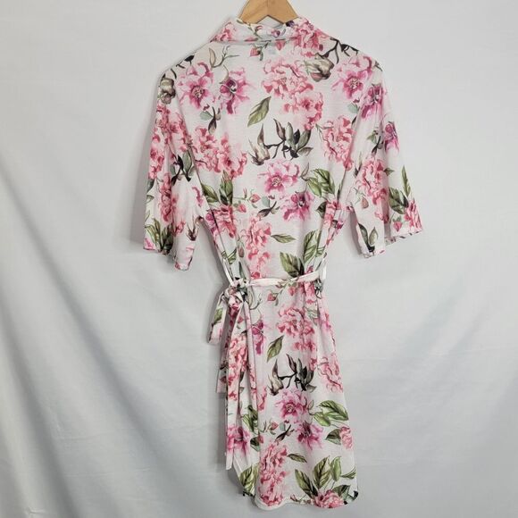 𝅺show ME YOUR MUMU Brie Robe Multicolor Short Sleeve Kimono Floral Cardigan - Picture 13 of 14